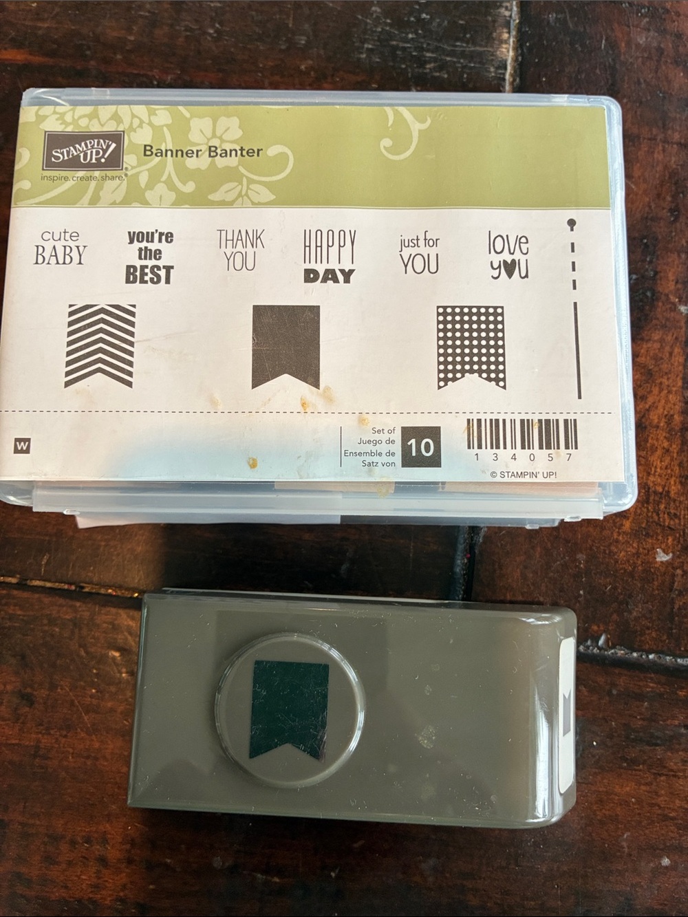 Stampin' Up! Bitty Banner Banter Stamp Set and Banner Punch